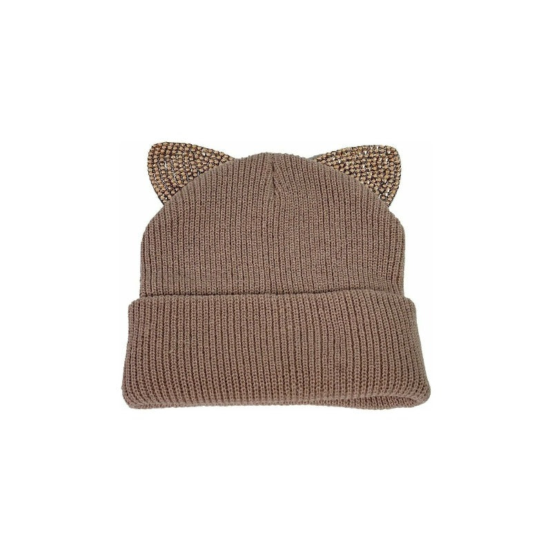 Minnie rhinestone reversible mirror beanie HATS Fearless Accessories