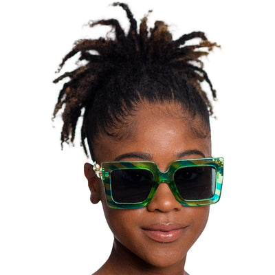 Mod Ting Chainlink Sunglasses (4 colors) Fearless Accessories Green