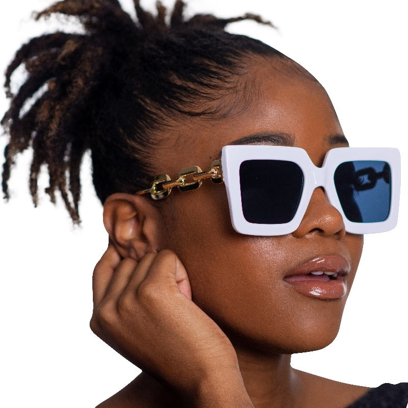 Mod Ting Chainlink Sunglasses (4 colors) Fearless Accessories White 