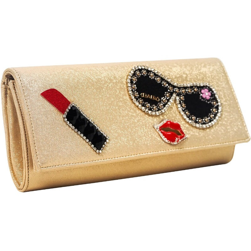Natiah 3D Rhinestone Lipstick Bag Handbags Fearless Accessories