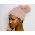 Pearl pom pom beanie (3 Colors)