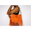 Reeba faux fur and fringe handbag (2 Colors) Handbags Fearless Accessories Orange