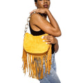 Reeba faux fur and fringe handbag (2 Colors)