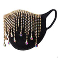 Regal Rhinestone Face Covering