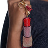 Rhinestone Lipstick Keychain Fearless Accessories