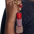 Rhinestone Lipstick Keychain