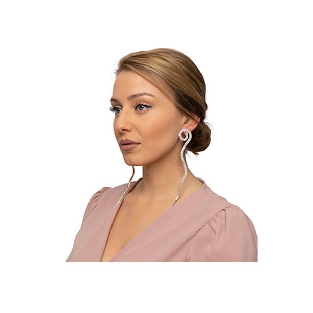 Swirl baby rhinestone earrings (2 Colors) Earrings Fearless Accessories