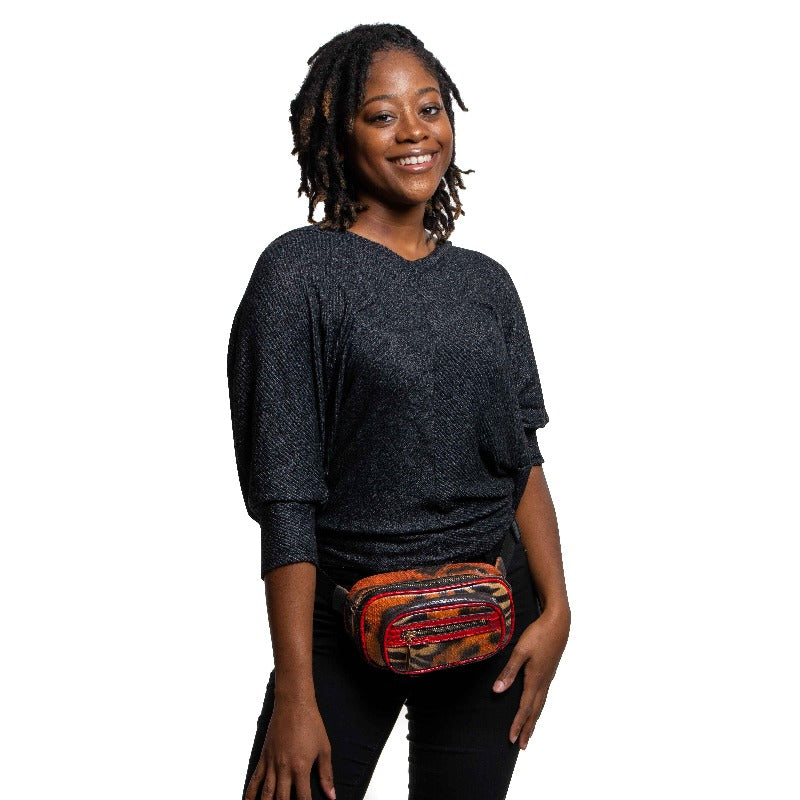 Serenity cheetah and leopard handbag (3 Sizes) Handbags Fearless Accessories Fannie pack