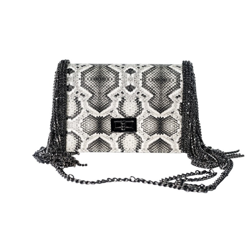 Shay rhinestone chain link bag Handbags Fearless Accessories 
