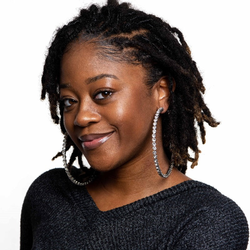 Shine bright rhinestone hoop earrings Earrings Fearless Accessories 