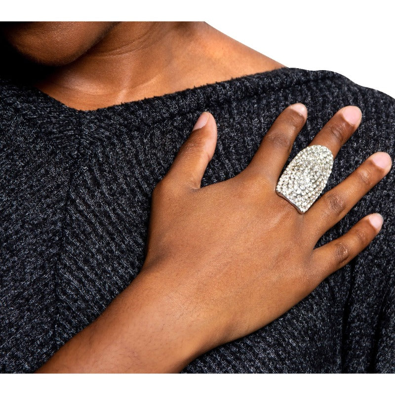 Showoff rhinestone stretch band ring (6 Colors) Rings Fearless Accessories