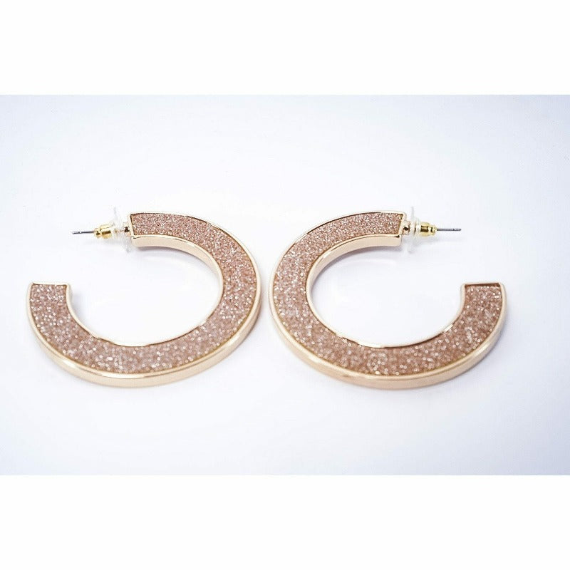 Siena glitter hoop earrings (2 Colors) Earrings Fearless Accessories