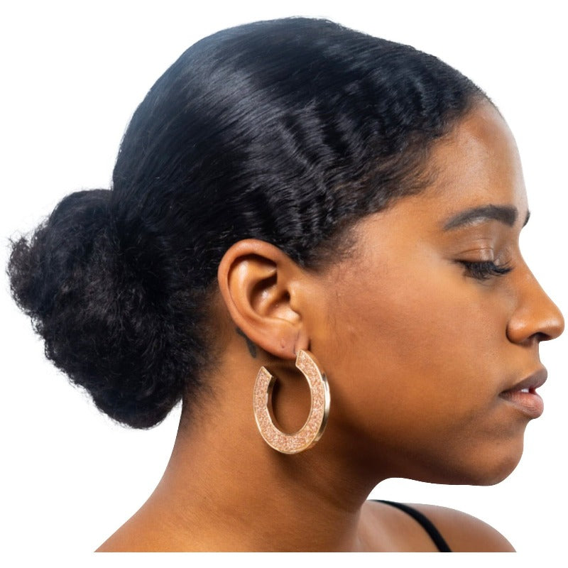 Siena glitter hoop earrings (2 Colors) Earrings Fearless Accessories