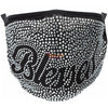 Speak on it rhinestone face covering (Blessed) face covering Fearless Accessories