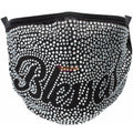 Speak on it rhinestone face covering (Blessed)