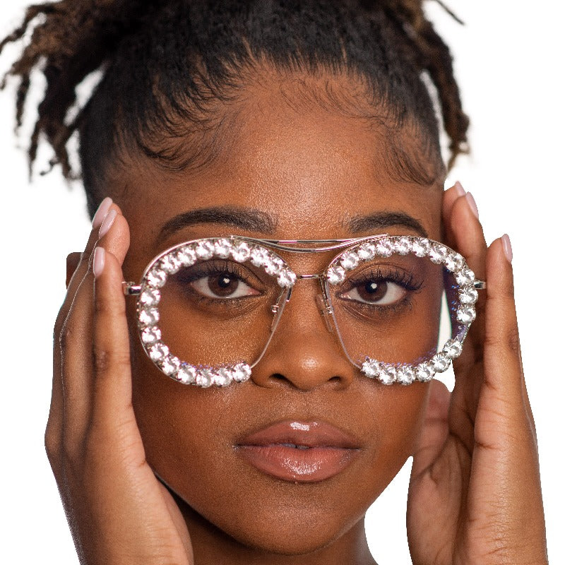 Starry-Eyed Rhinestone Sunglasses Sunglasses Fearless Accessories 