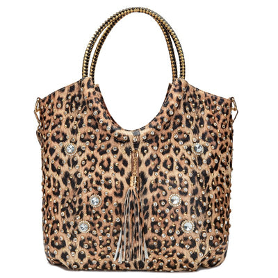 Sweet Spot rhinestone handbag (2 Colors) Handbags Fearless Accessories Leopard