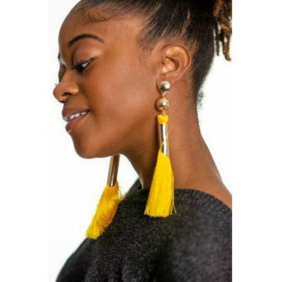 Swept Up Earrings (5 Colors) Earrings Fearless Accessories Yellow