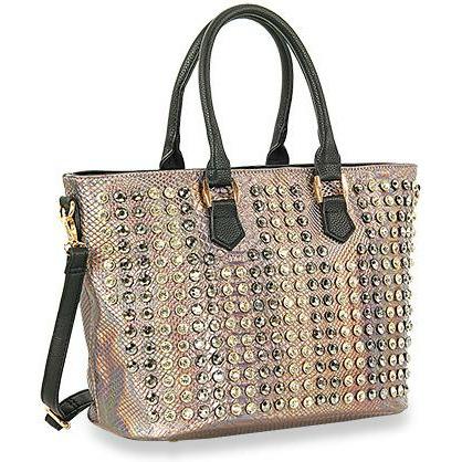 Tap In Rhinetsone Tote Handbags Fearless Accessories