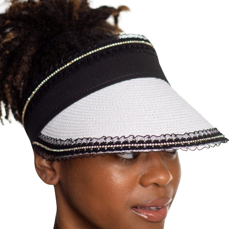 Throwing Shade Rhinestone Sun Visor (3 Colors) HATS Fearless Accessories