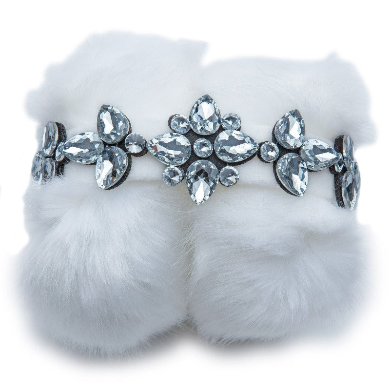 Blinged out rhinestone headband earmuffs HATS Fearless Accessories