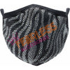 Born to Be Wild Zebra Rhinestone Mask face covering Fearless Accessories