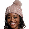 Briana pearl pom pom beanie (3 Colors) HATS Fearless Accessories
