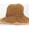 Cancun straw bucket hat (2 Colors) Hats Fearless Accessories Dark