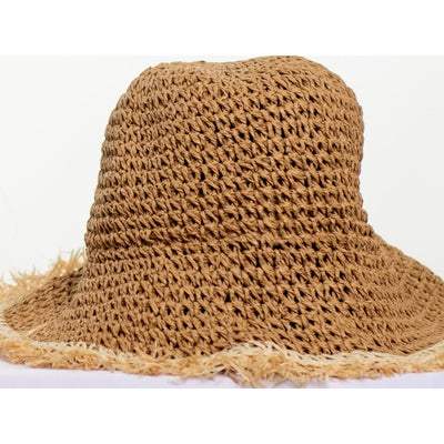Cancun straw bucket hat (2 Colors) Hats Fearless Accessories Dark