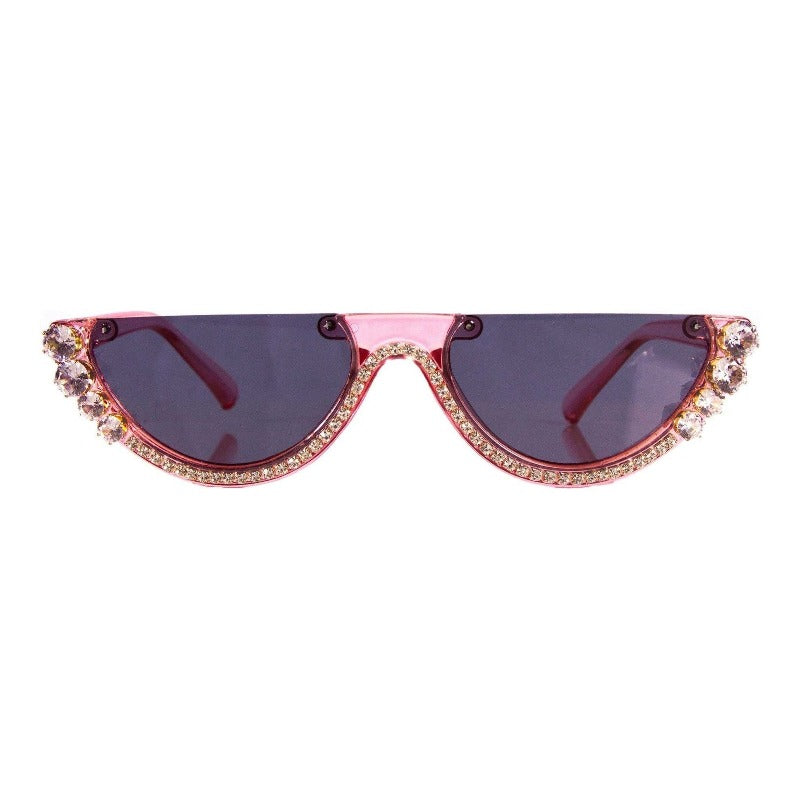 Corrin bling half frame sunnies (3 Colors) Sunglasses Fearless Accessories