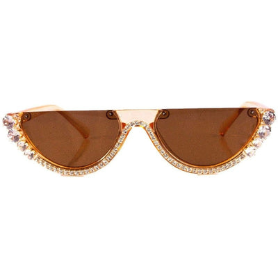 Corrin bling half frame sunnies (3 Colors) Sunglasses Fearless Accessories
