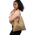 DOUBLE TAKE RHINESTONE INTERCHANGEABLE STRAP BAG