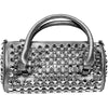 Hot girl rhinestone studded handbag (Silver) Handbags Fearless Accessories Silver
