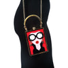 Leah Woman Face Handbag (3 colors) Handbags Fearless Accessories Red