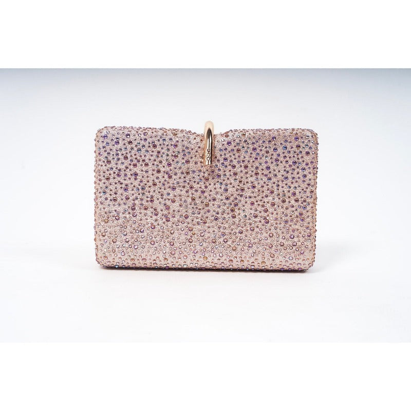 Rani Rhinestone Clutch (4 Colors) Handbags Fearless Accessories Blush