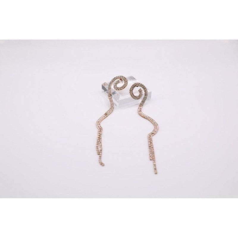 Swirl baby rhinestone earrings (2 Colors) Earrings Fearless Accessories