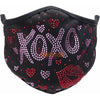 Love You Like XO Rhinestone Face Mask mask Fearless Accessories 
